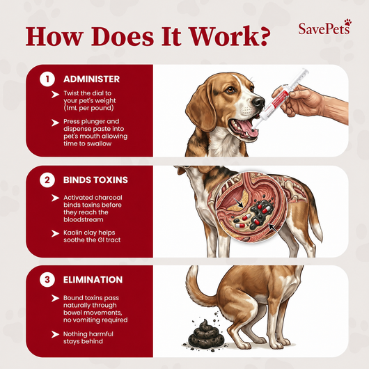 PawMergency Activated Charcoal First Aid Kit for Pets